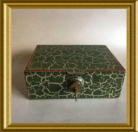 vintage steel cash box|antique cash boxes for sale.